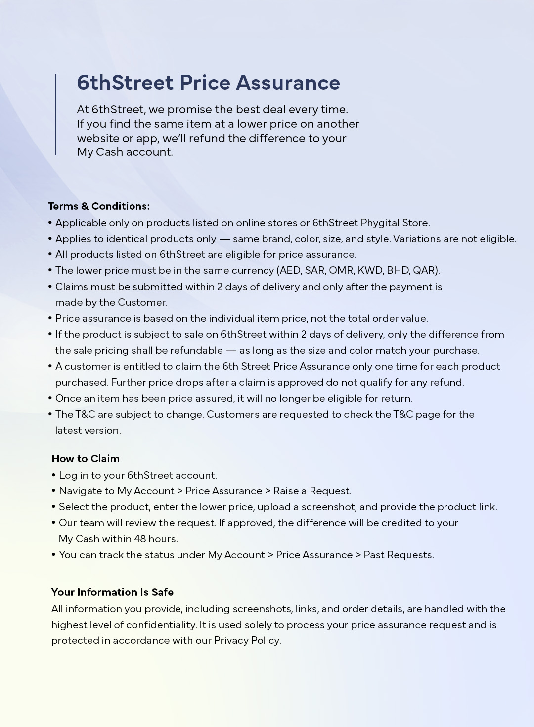 Price Assurance